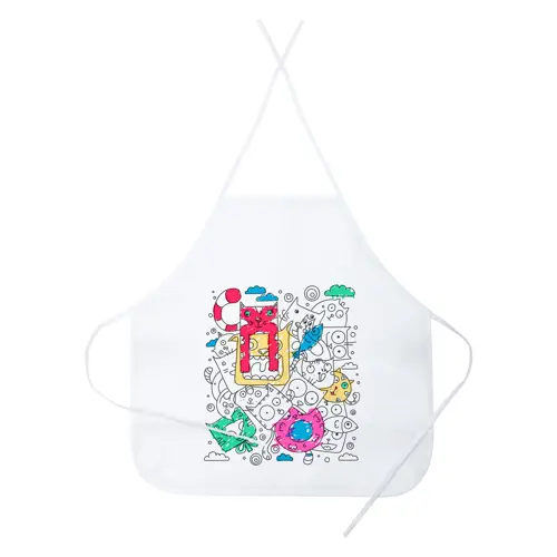 Grembiule in TNT da colorare con pennarelli