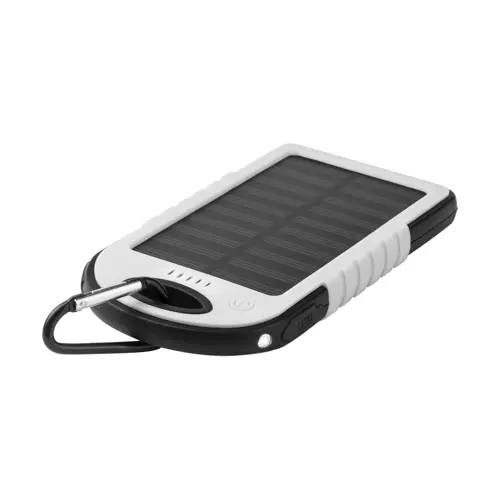 Power bank con ricarica solare e torcia LED in silicone da 4000mAh