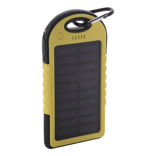 Power bank con ricarica solare e torcia LED in silicone da 4000mAh