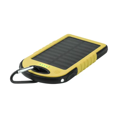 Power bank con ricarica solare e torcia LED in silicone da 4000mAh