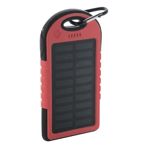 Power bank con ricarica solare e torcia LED in silicone da 4000mAh