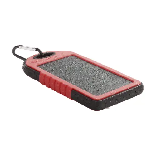 Power bank con ricarica solare e torcia LED in silicone da 4000mAh