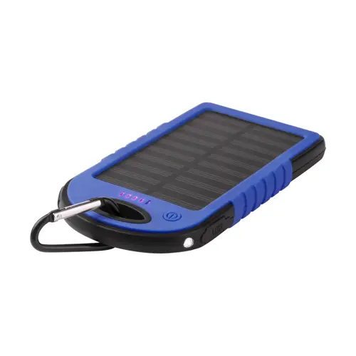 Power bank con ricarica solare e torcia LED in silicone da 4000mAh