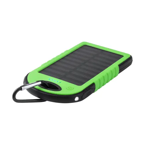 Power bank con ricarica solare e torcia LED in silicone da 4000mAh