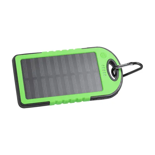 Power bank con ricarica solare e torcia LED in silicone da 4000mAh