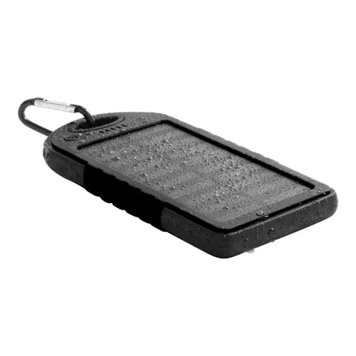 Power bank con ricarica solare e torcia LED in silicone da 4000mAh