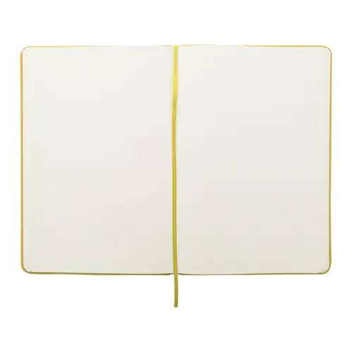 Set block notes A5 in finta pelle con fogli neutri e penna abbinata refill blu in scatola regalo