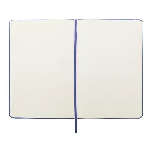 Set block notes A5 in finta pelle con fogli neutri e penna abbinata refill blu in scatola regalo