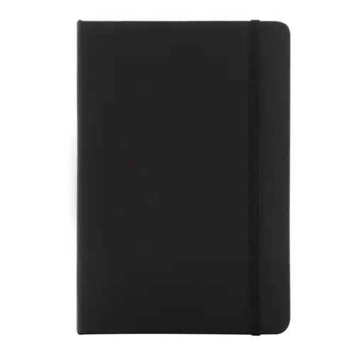 Set block notes A5 in finta pelle con fogli neutri e penna abbinata refill blu in scatola regalo