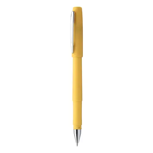 Set block notes A5 in finta pelle con fogli neutri e penna abbinata refill blu in scatola regalo