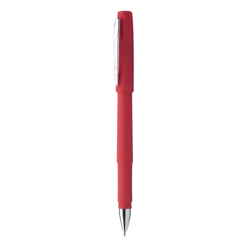 Set block notes A5 in finta pelle con fogli neutri e penna abbinata refill blu in scatola regalo
