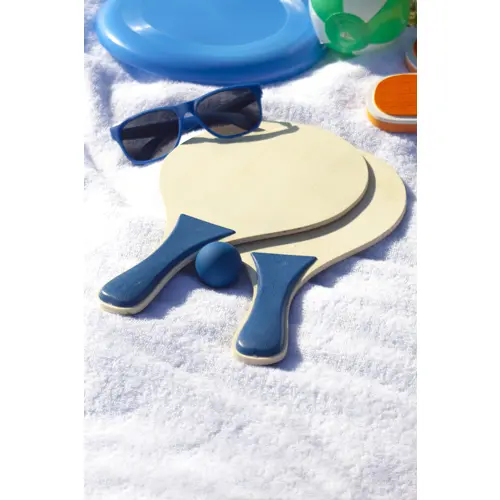 Racchette da spiaggia in legno e plastica con pallina