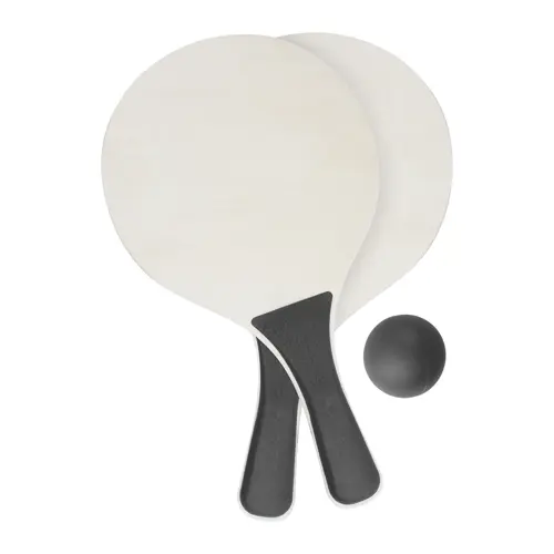 Racchette da spiaggia in legno e plastica con pallina