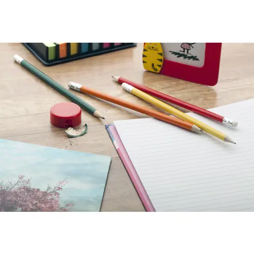 Matita in legno con gomma mina HB temperata