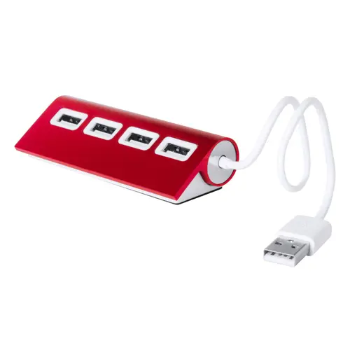 Multipresa hub USB a 4 porte in alluminio