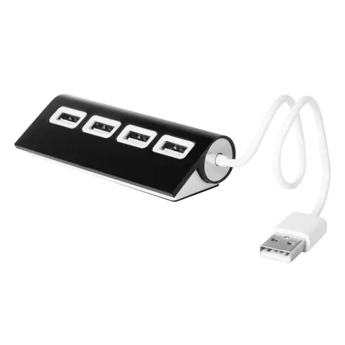 Multipresa hub USB a 4 porte in alluminio