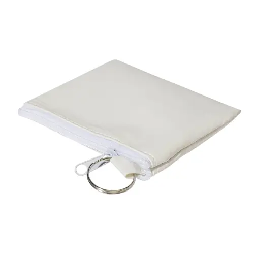 Portamonete in microfibra con cerniera e portachiavi 105×75mm
