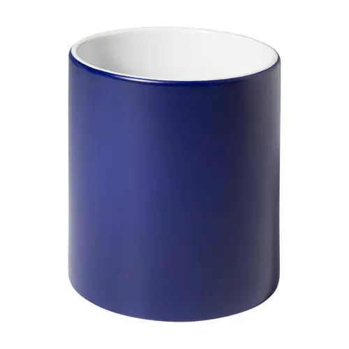 Tazza colorata in ceramica con parete interna bianca e personalizzazione in tinta 350ml