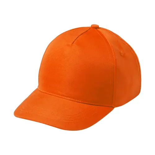 Cappellino per bambini in poliestere e microfibra a 5 pannelli con chiusura a velcro