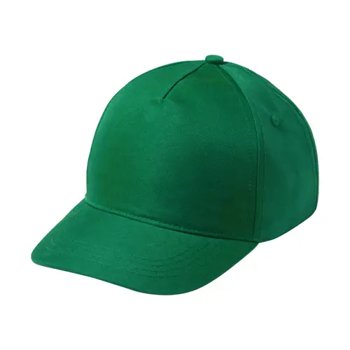 Cappellino per bambini in poliestere e microfibra a 5 pannelli con chiusura a velcro