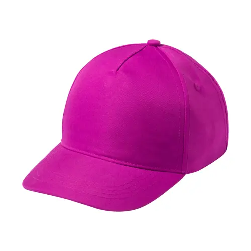 Cappellino per bambini in poliestere e microfibra a 5 pannelli con chiusura a velcro