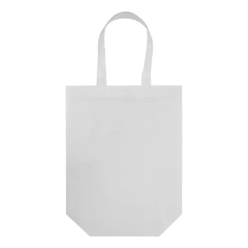 Shopper in TNT laminato extra-durevole con manici corti da 100gr 30x34x12cm
