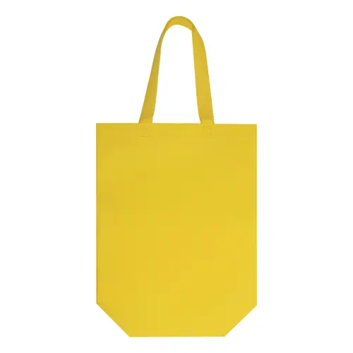 Shopper in TNT laminato extra-durevole con manici corti da 100gr 30x34x12cm