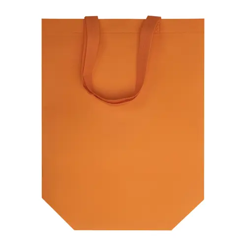 Shopper in TNT laminato extra-durevole con manici corti da 100gr 30x34x12cm