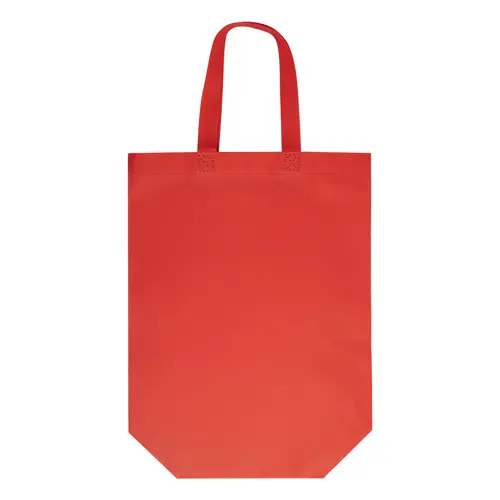 Shopper in TNT laminato extra-durevole con manici corti da 100gr 30x34x12cm