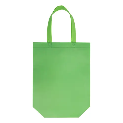 Shopper in TNT laminato extra-durevole con manici corti da 100gr 30x34x12cm