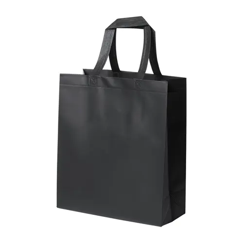 Shopper in TNT laminato extra-durevole con manici corti da 100gr 30x34x12cm