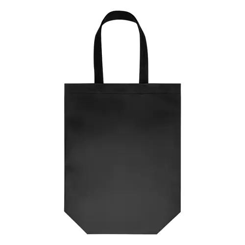 Shopper in TNT laminato extra-durevole con manici corti da 100gr 30x34x12cm