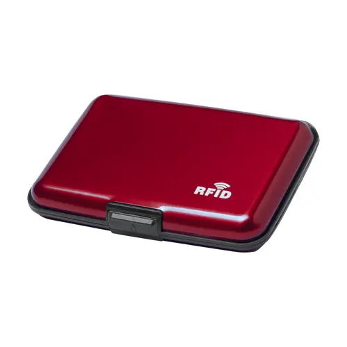 Porta carte di credito in alluminio con protezione RFID 110×75×20mm