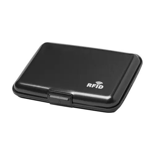 Porta carte di credito in alluminio con protezione RFID 110×75×20mm