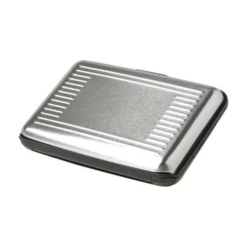 Porta carte di credito in alluminio con protezione RFID 110×75×20mm