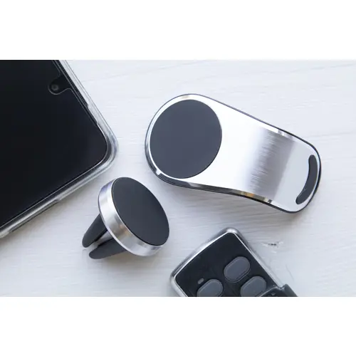 Supporto porta cellulare da auto magnetico in alluminio per ventola aria