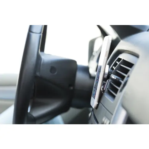 Supporto porta cellulare da auto magnetico in alluminio per ventola aria