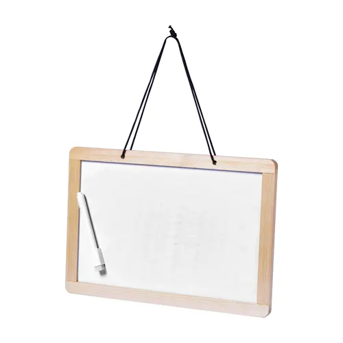 Bacheca con lavagna nera e bianca completa di gessetti e pennarello