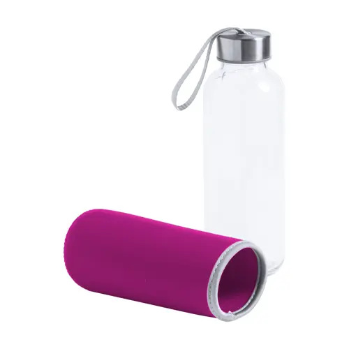 Borraccia in vetro 420ml con custodia in neoprene