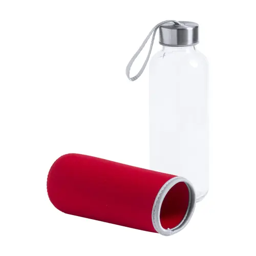 Borraccia in vetro 420ml con custodia in neoprene