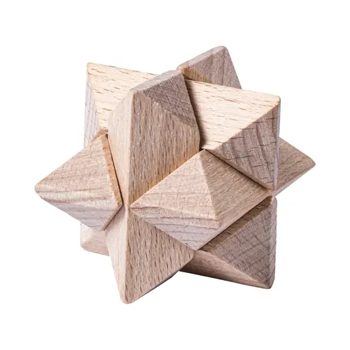 Set di tre puzzle magici in legno