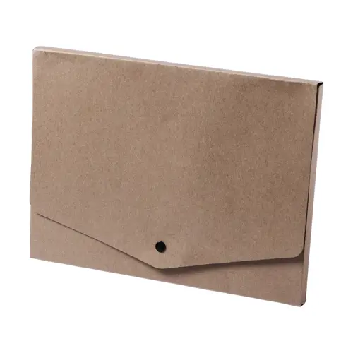 Cartella in carta riciclata porta documenti con chiusura a bottone da 32×24cm