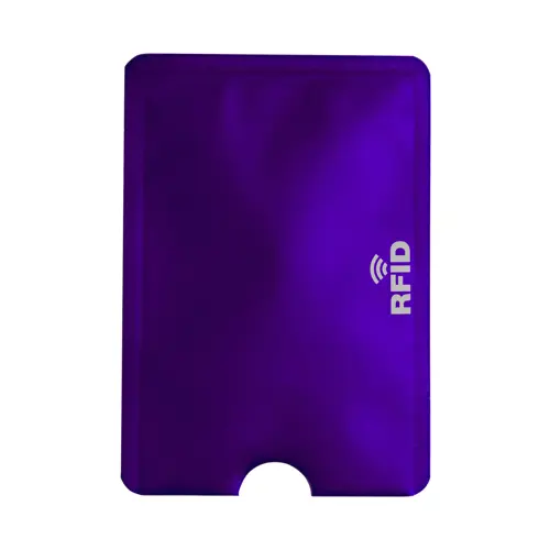 Porta carte di credito in alluminio con protezione RFID 60×90mm