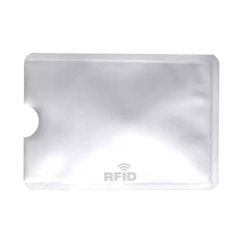 Porta carte di credito in alluminio con protezione RFID 60×90mm