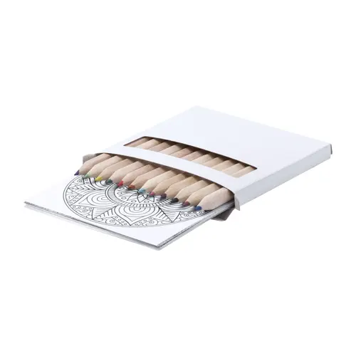 Set Mandala da colorare con matite colorate