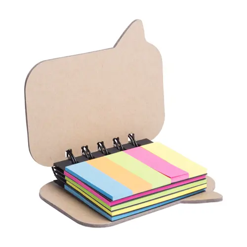 Blocco a spirale in carta riciclata e fogli adesivi