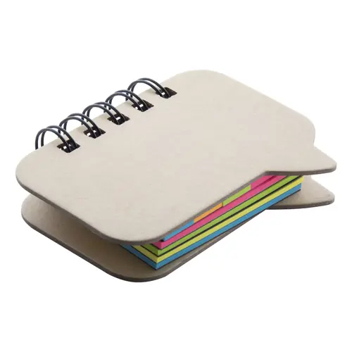 Blocco a spirale in carta riciclata e fogli adesivi