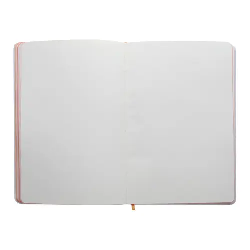 Block notes A5 con copertina in carta con fogli neutri e bordo colorato in coordinato