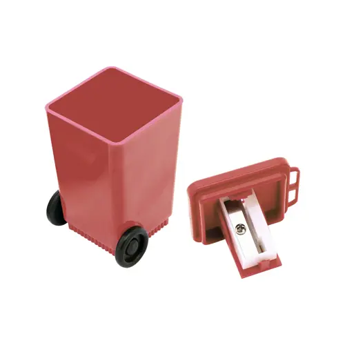 Temperamatite in plastica a foma di bidone