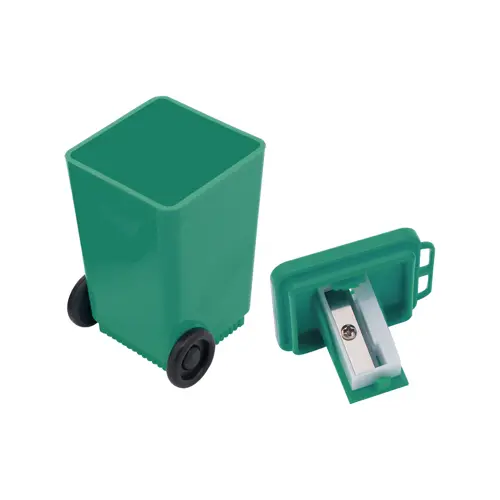 Temperamatite in plastica a foma di bidone